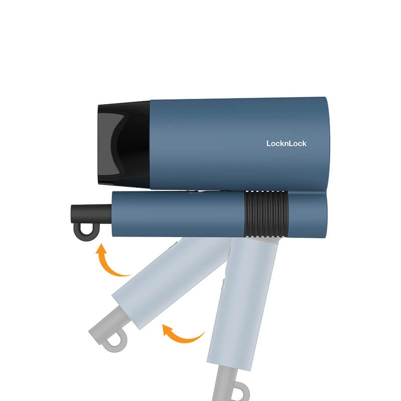 Máy Sấy Tóc Locknlock Foldable Hair Dryer 220 - 240V, 50/60Hz, 1600W - Màu Lam - ENA166BLU, , large image number null